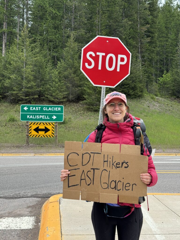 Hitchhiking vom Flughafen in Kalispell nach East Glacier Village