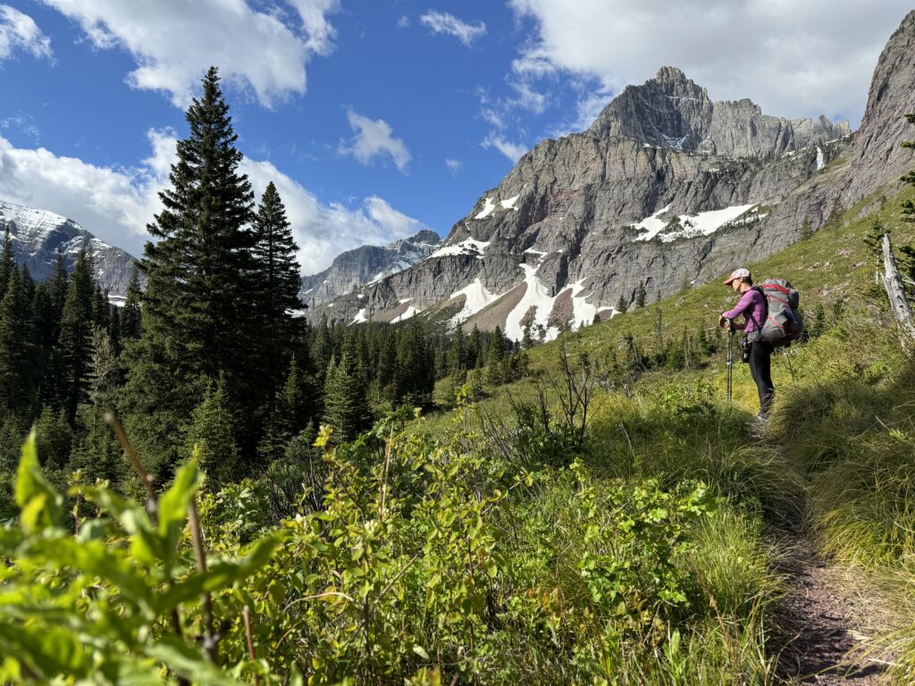 Auf dem Weg zum Tripe Divide Pass