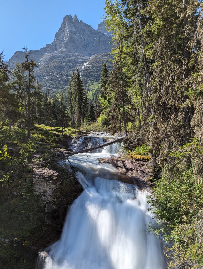 Auf dem Weg zu den Saint Mary Falls