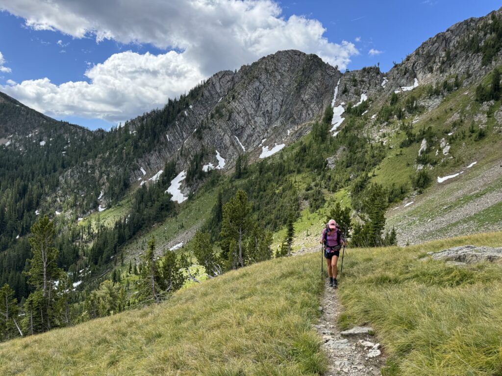 Aufstieg zum Pintler Pass