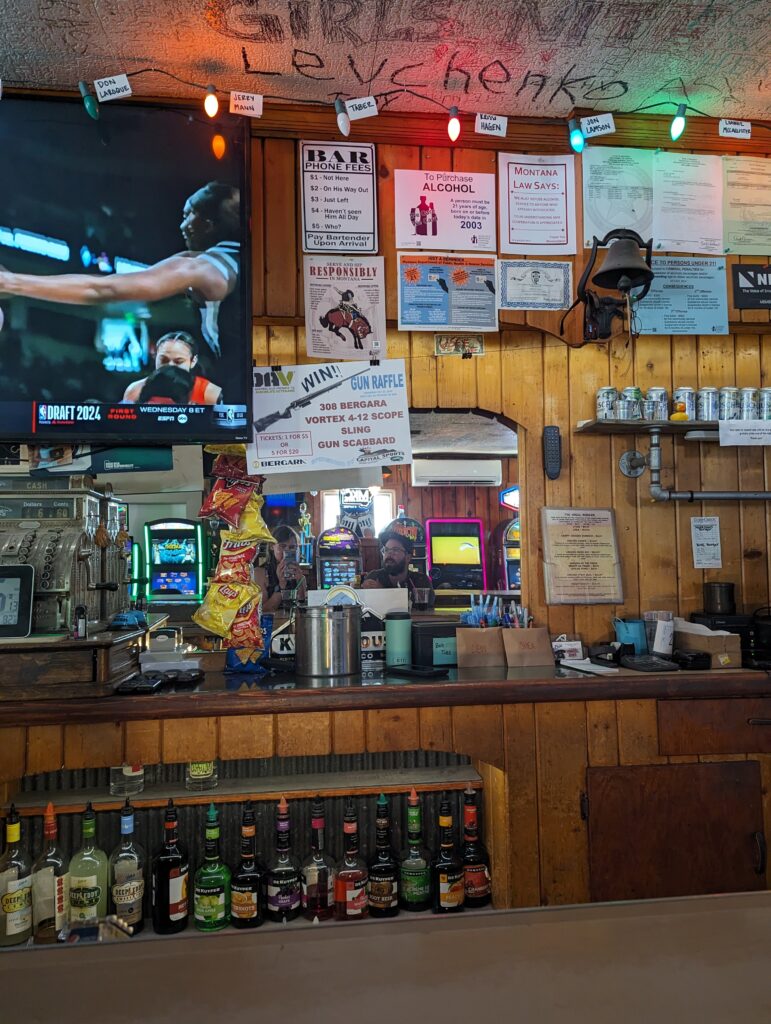 Bar in Lincoln, Montana