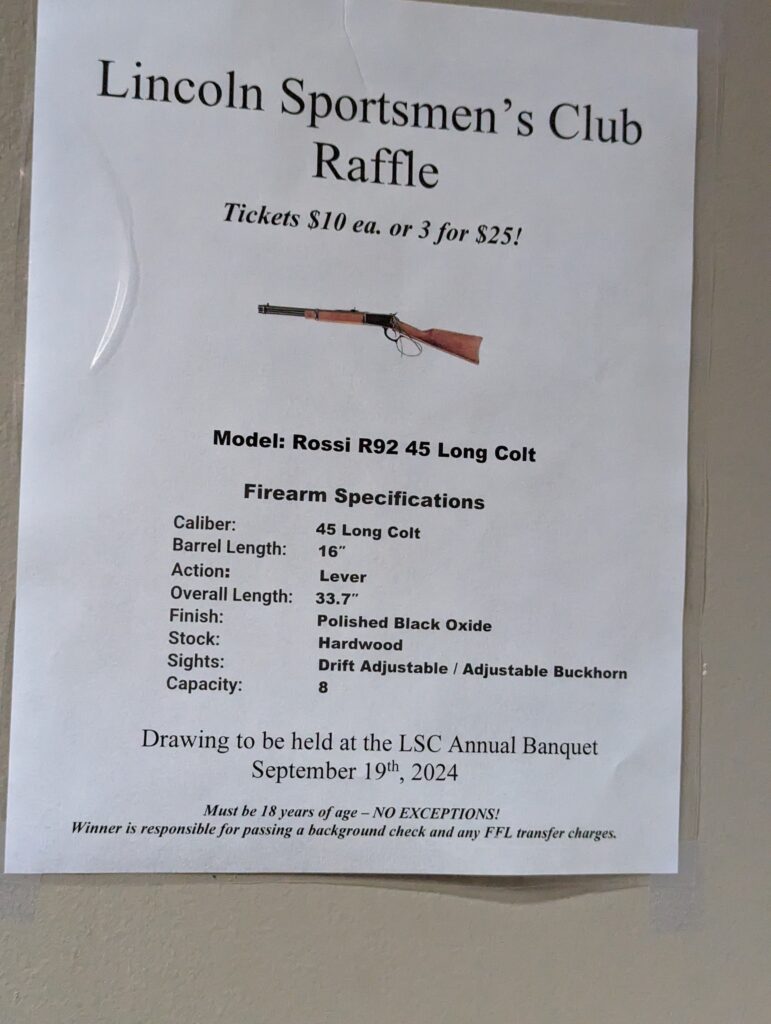 Gun Raffle in einer der Bars