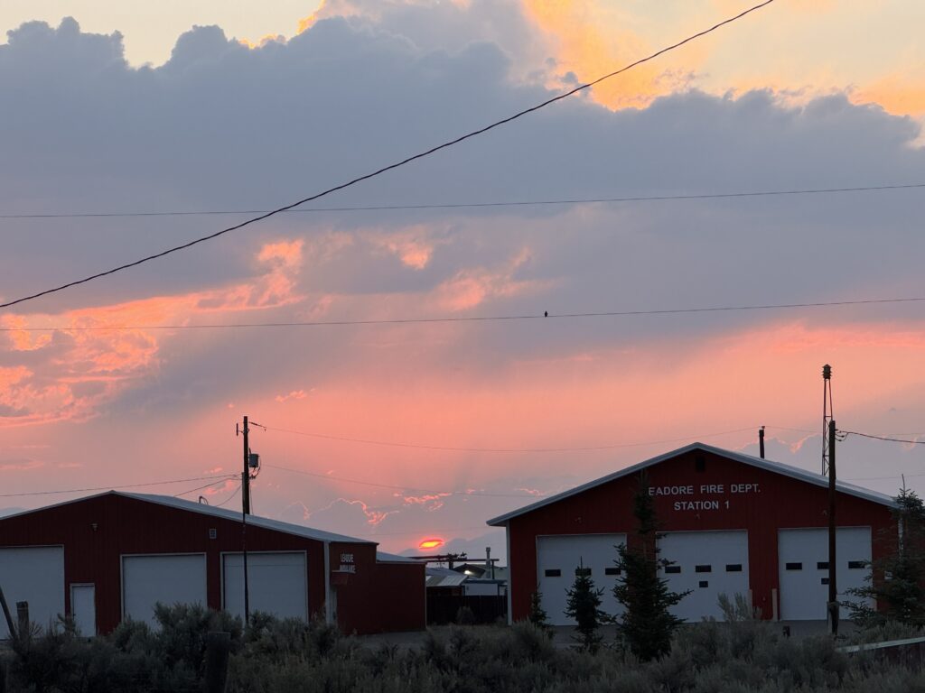 Sonnenuntergang in Leadore