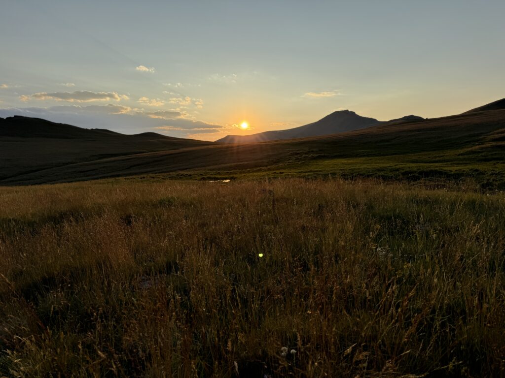 Sonnenuntergang auf dem CDT