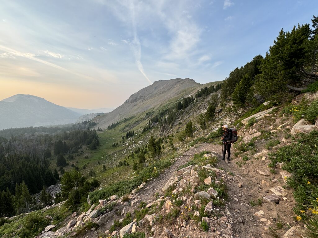 Abstieg vom Targhee Pass