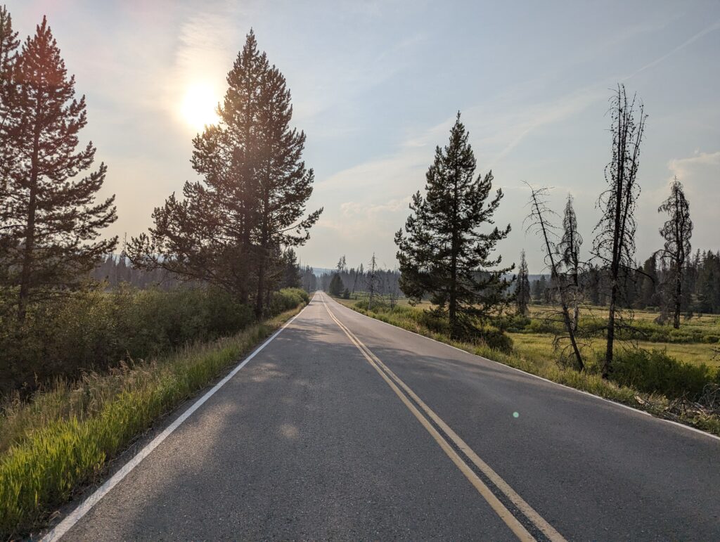 Road Walk in den Grand Teton National Park