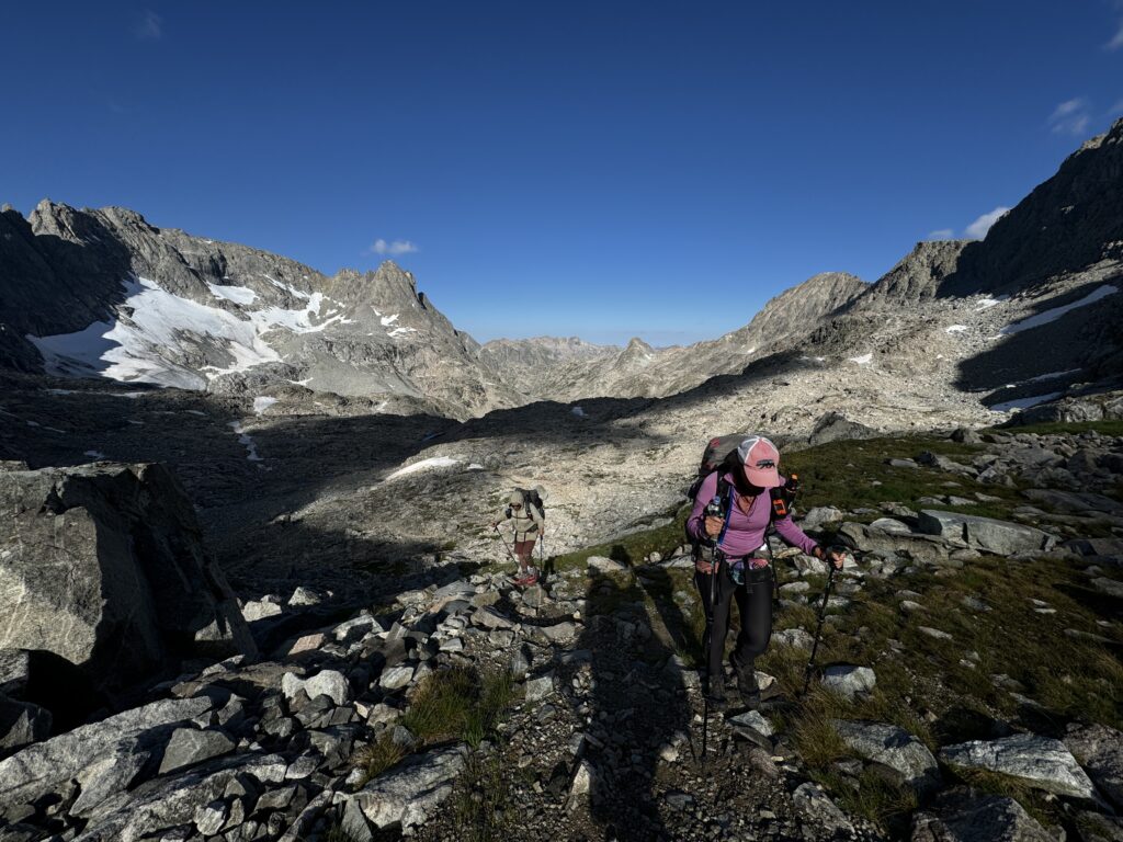 Aufstieg zum Knapsack Col