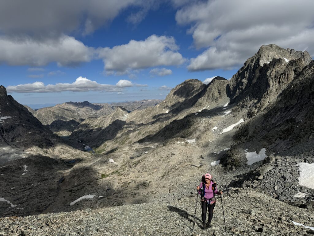 Aufstieg zum Knapsack Col