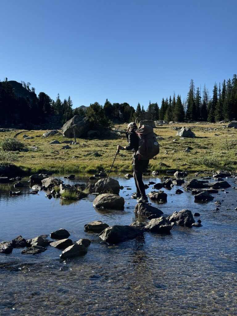 Flussüberquerung in der Wind River Range