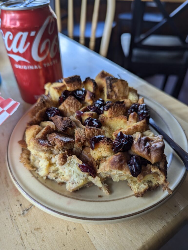 Bread Pudding in der Big Sandy Lodge