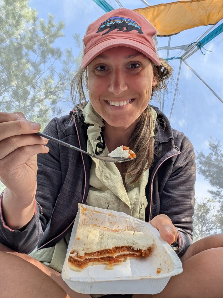 Hikertrash Deluxe: Aufgetaute Tiefkühl-Lasagne