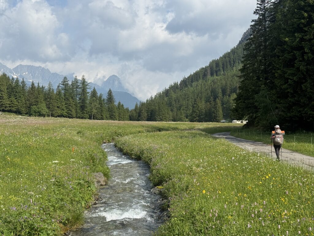 Erste Schritte auf der Tour du Mont Blanc