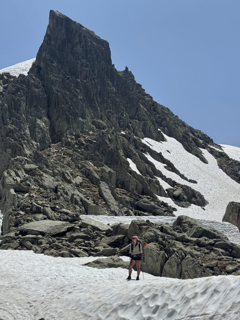 Schneefelder auf dem Weg zum Brévent