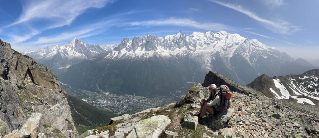 Aussicht auf Chamonix