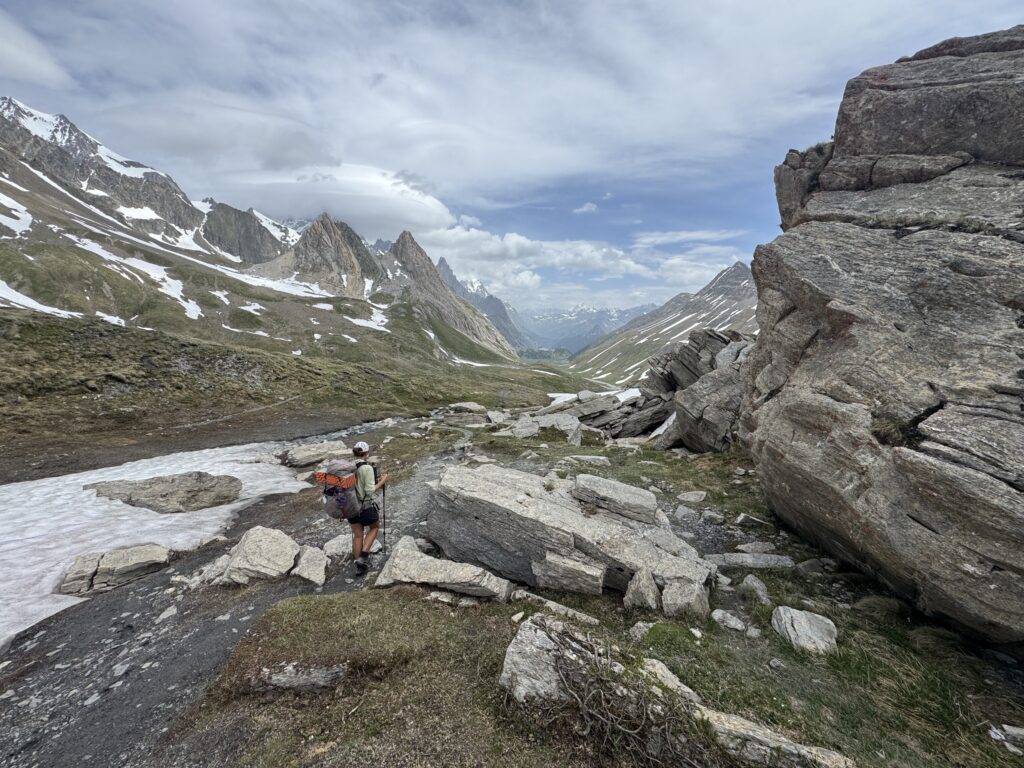 Aufstieg zum Col de la Seigne