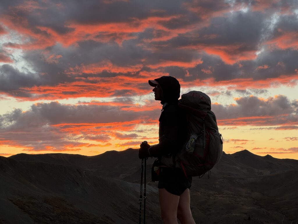 Ein feuriger Sonnenuntergang