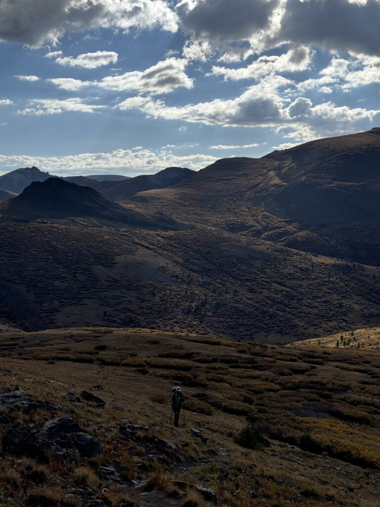 Auf dem Weg zum Spring Creek Pass
