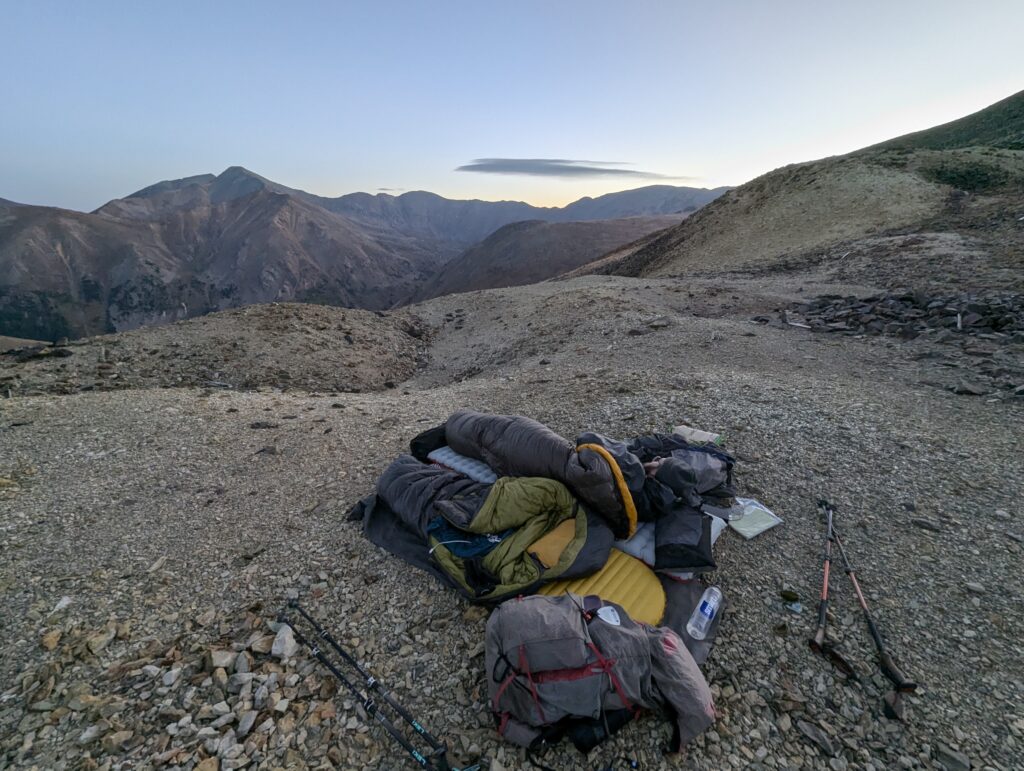 Aufwachen mit Blick auf den Grays Peak