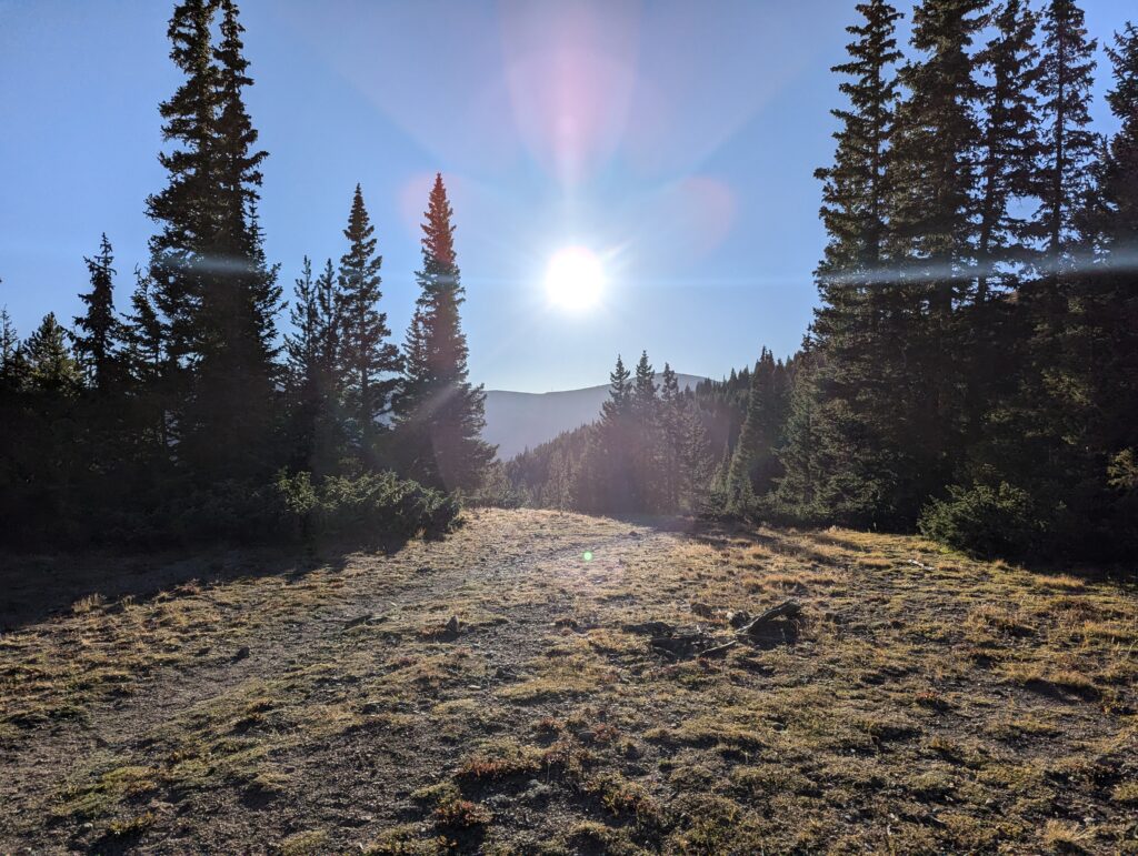 Die Aussicht vom Sattel