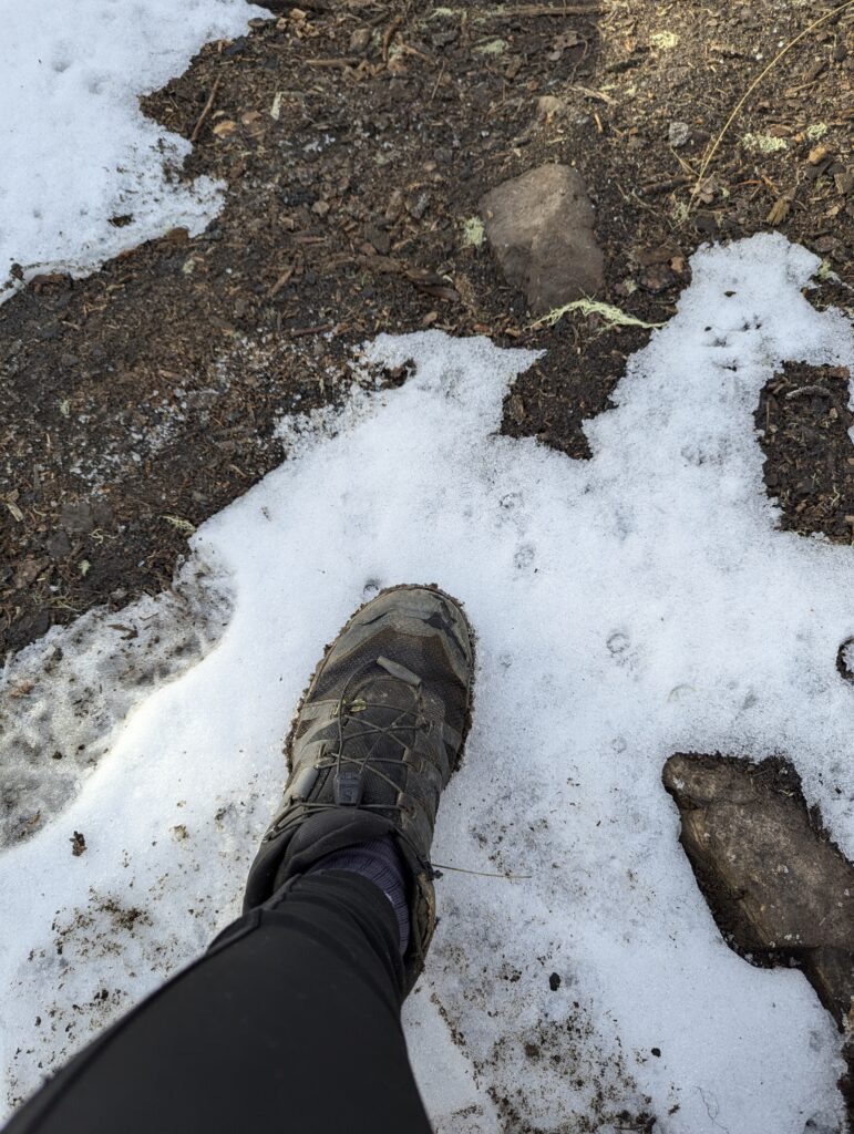 Schneereste vom letzten Sturm