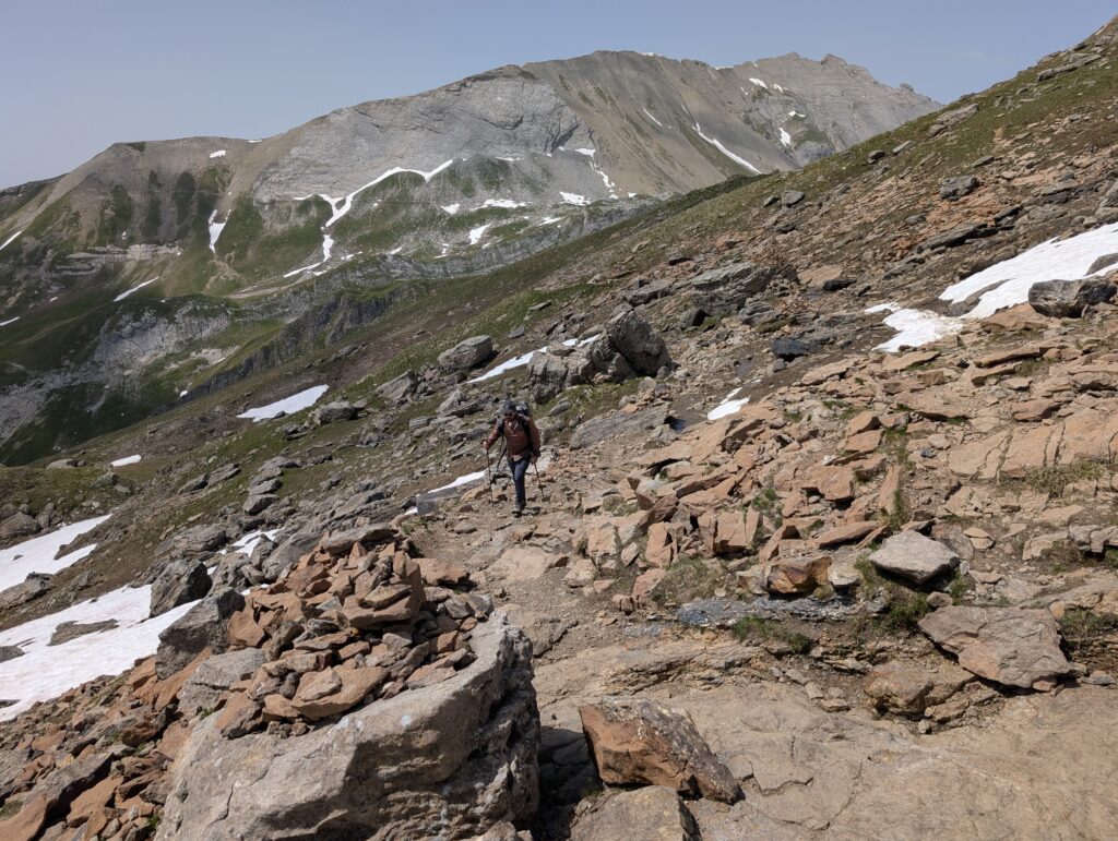 Aufstieg zum Col de la Croix du Bonhomme