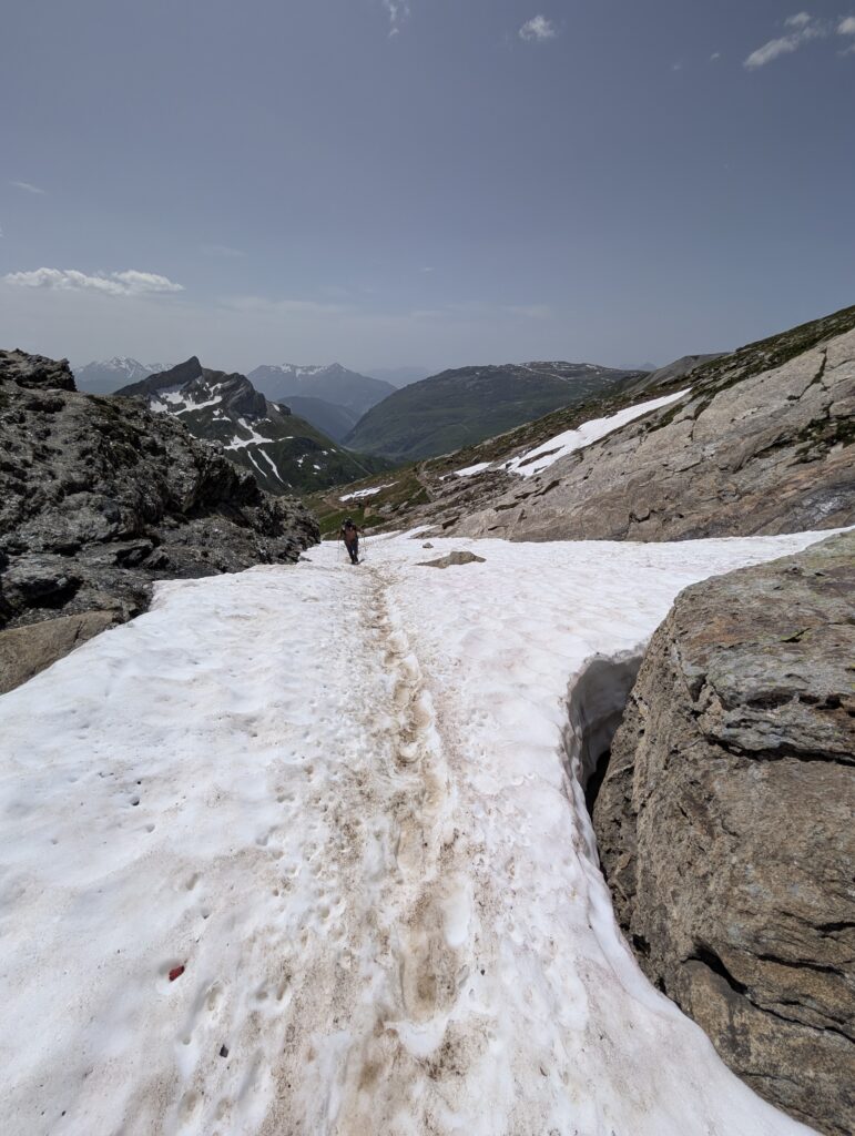 Aufstieg zum Col de la Croix du Bonhomme