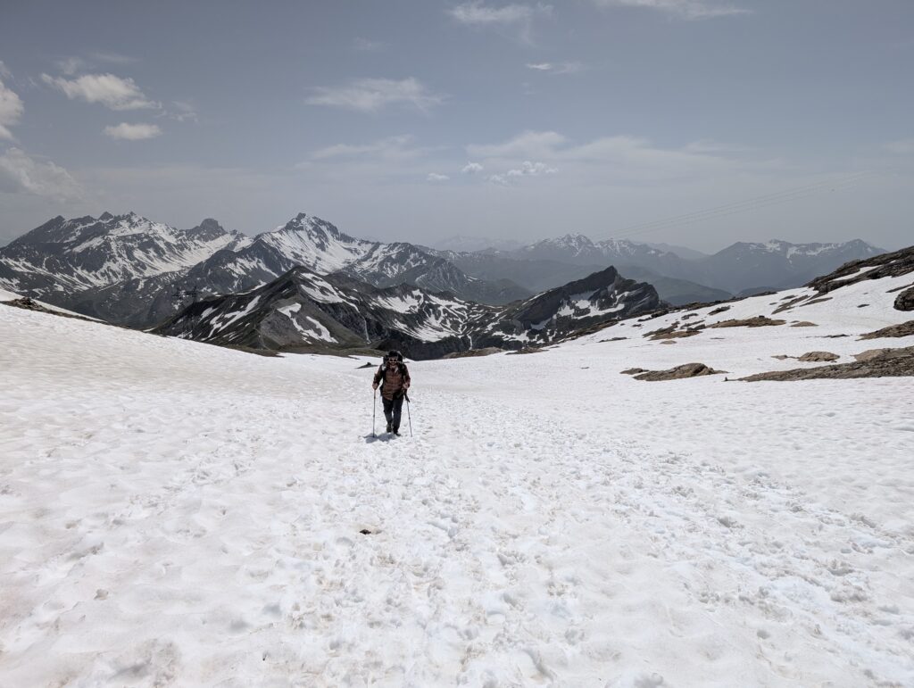 Aufstieg zum Col des Fours