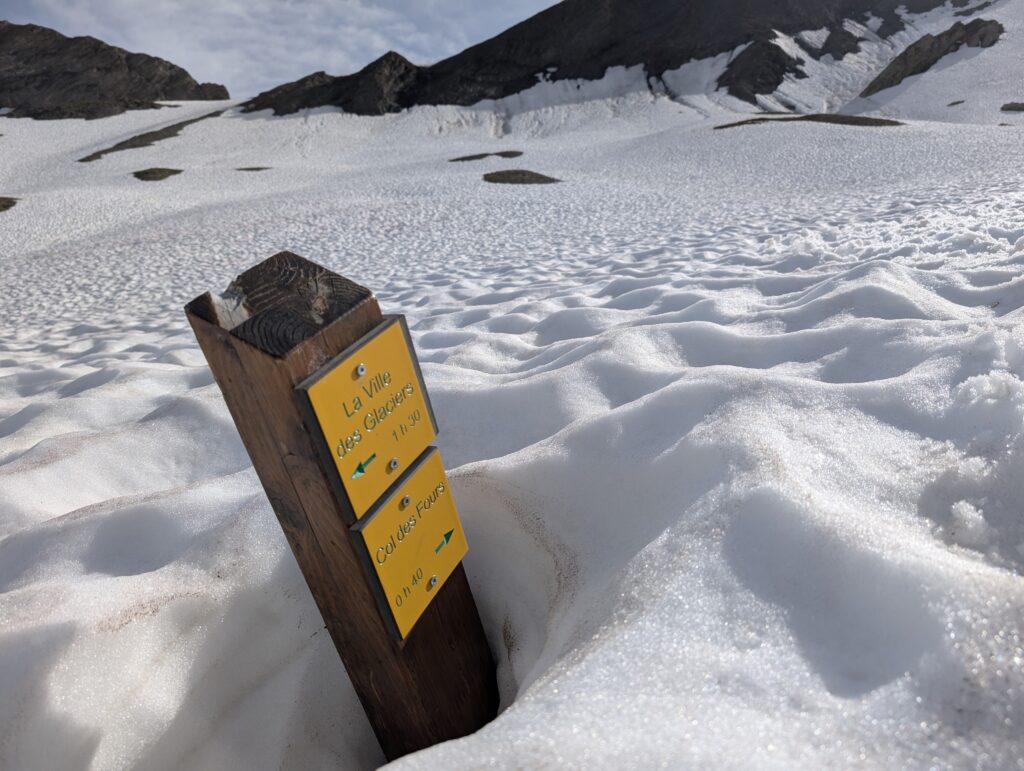 Abstieg vom Col des Fours