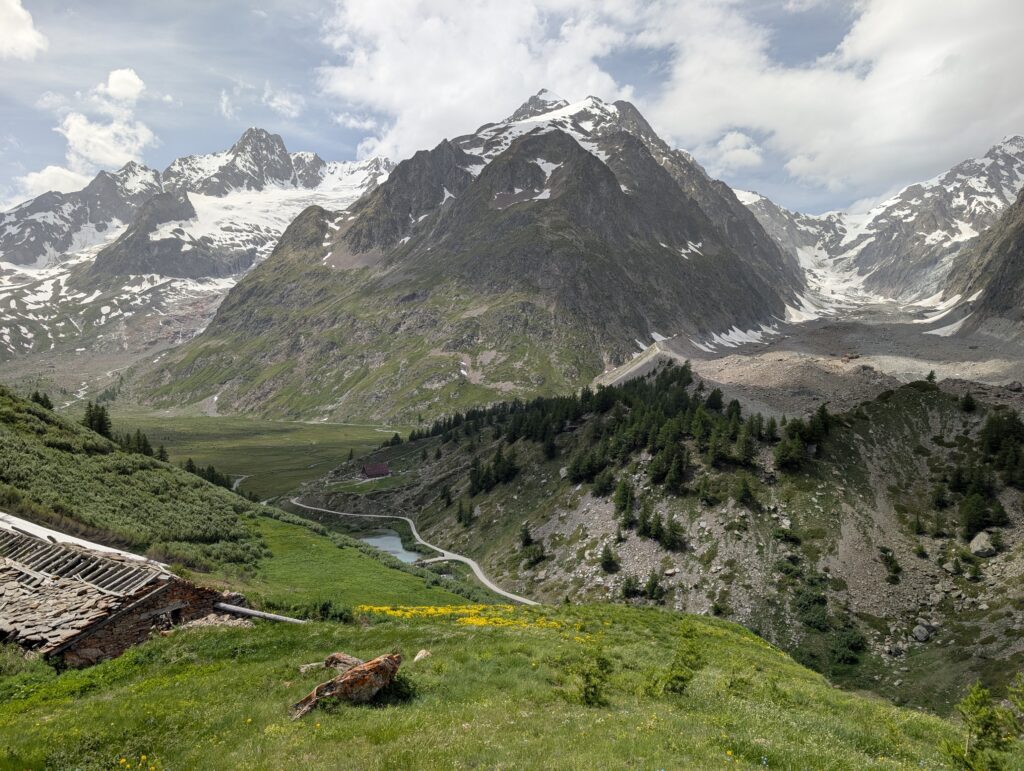 Aufstieg Richtung Courmayeur
