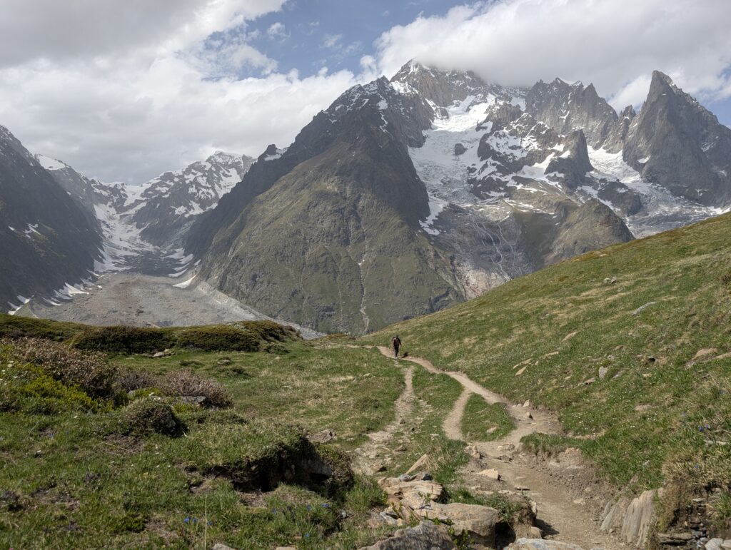Aufstieg Richtung Courmayeur