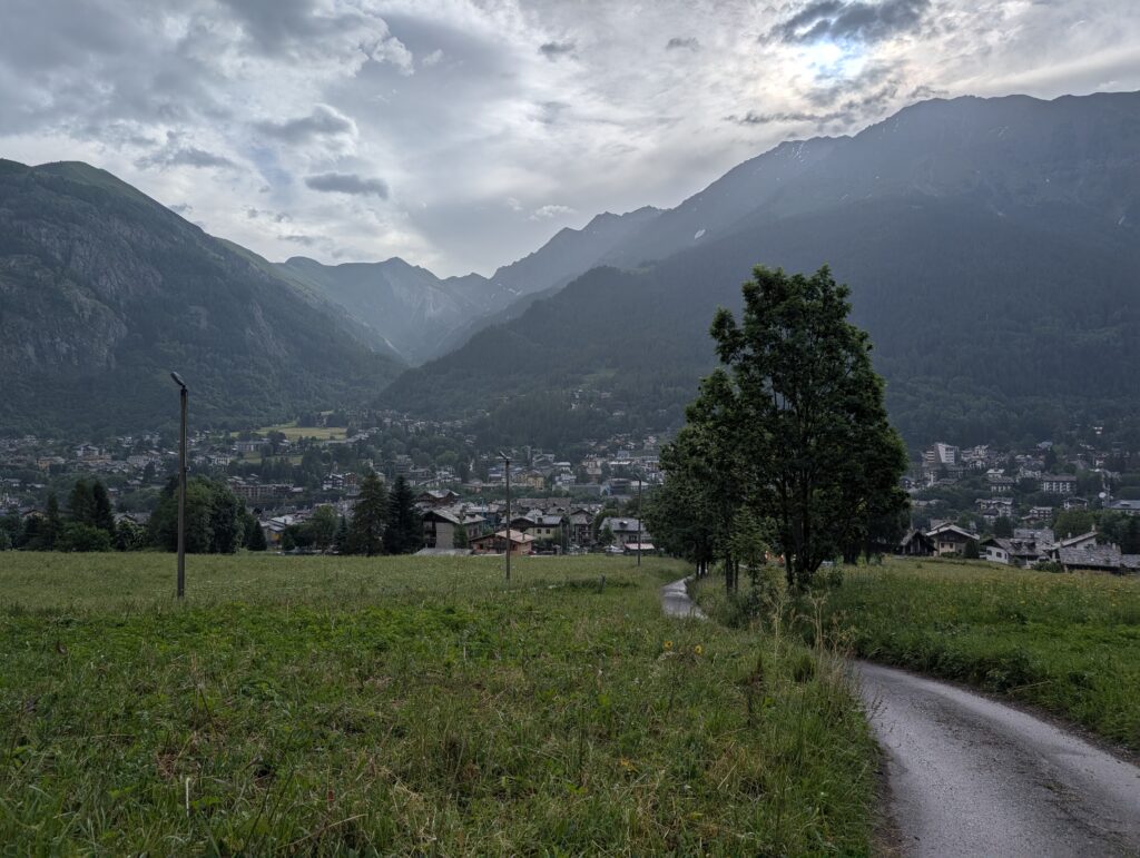 Weg nach Courmayeur