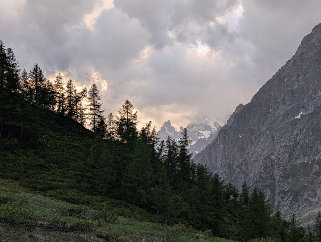 Sonnenuntergang im Val Ferret
