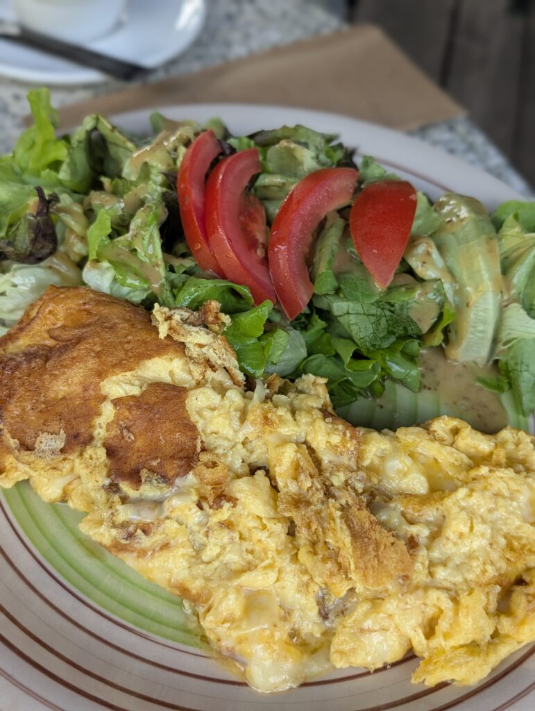Frühstücksomelette in Les Araches