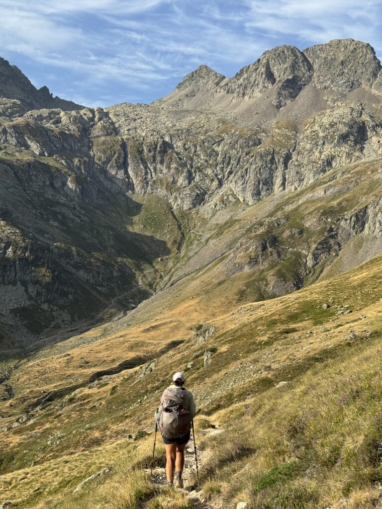 Abstieg zum Refuge Wallon