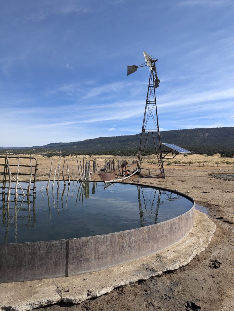 Endlich gutes Wasser – nach 35 km mit Wasser, das nach Stall geschmeckt hat