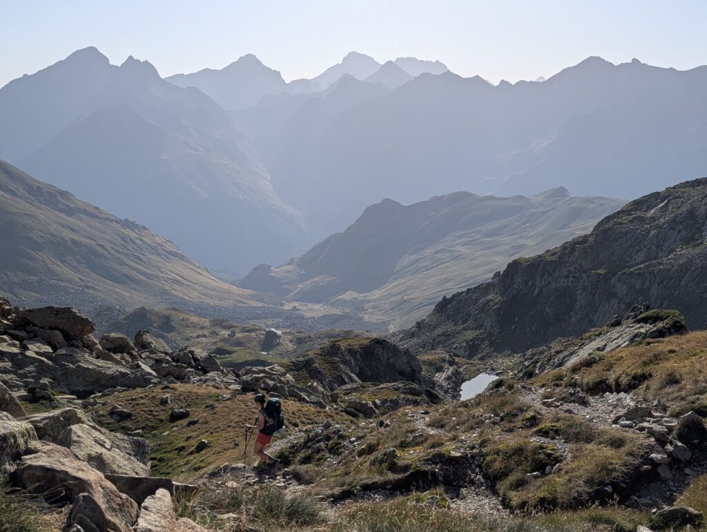 Abstieg vom Col de Peyreget