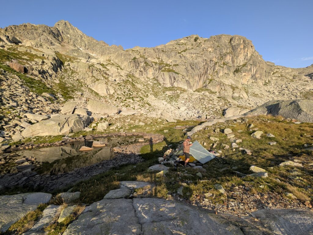 Zeltplatz am Lac d’Arrémoulit