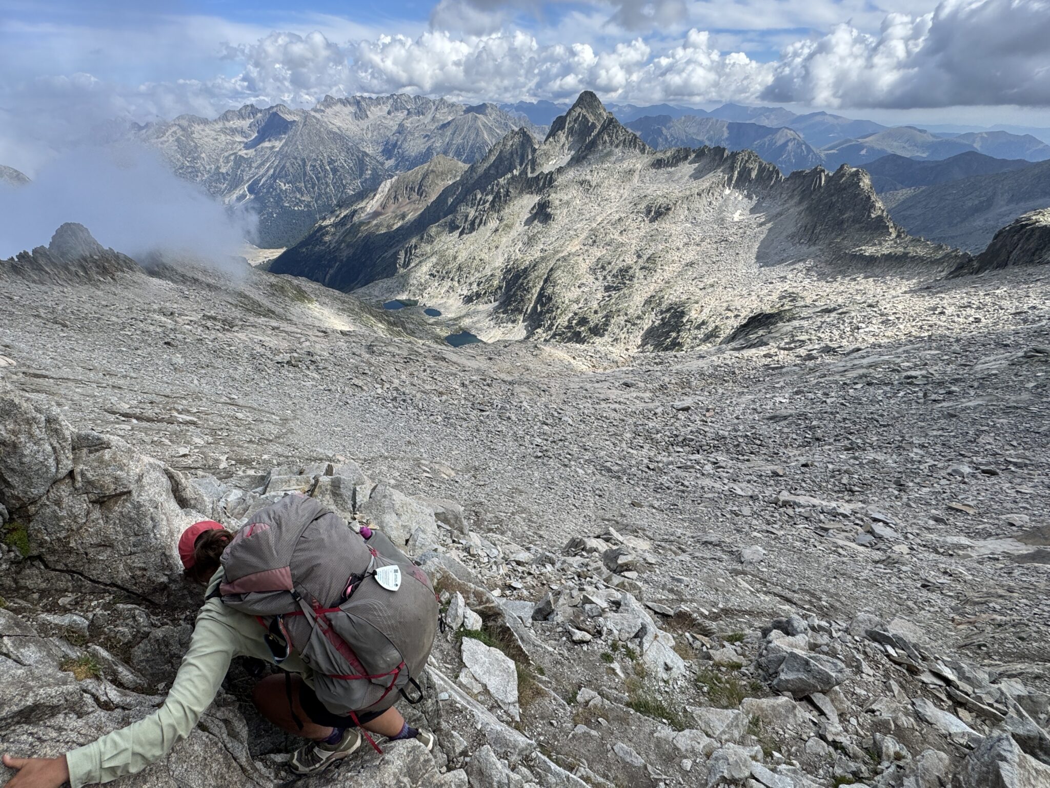 Schlüsselstelle am Col de Mulleres