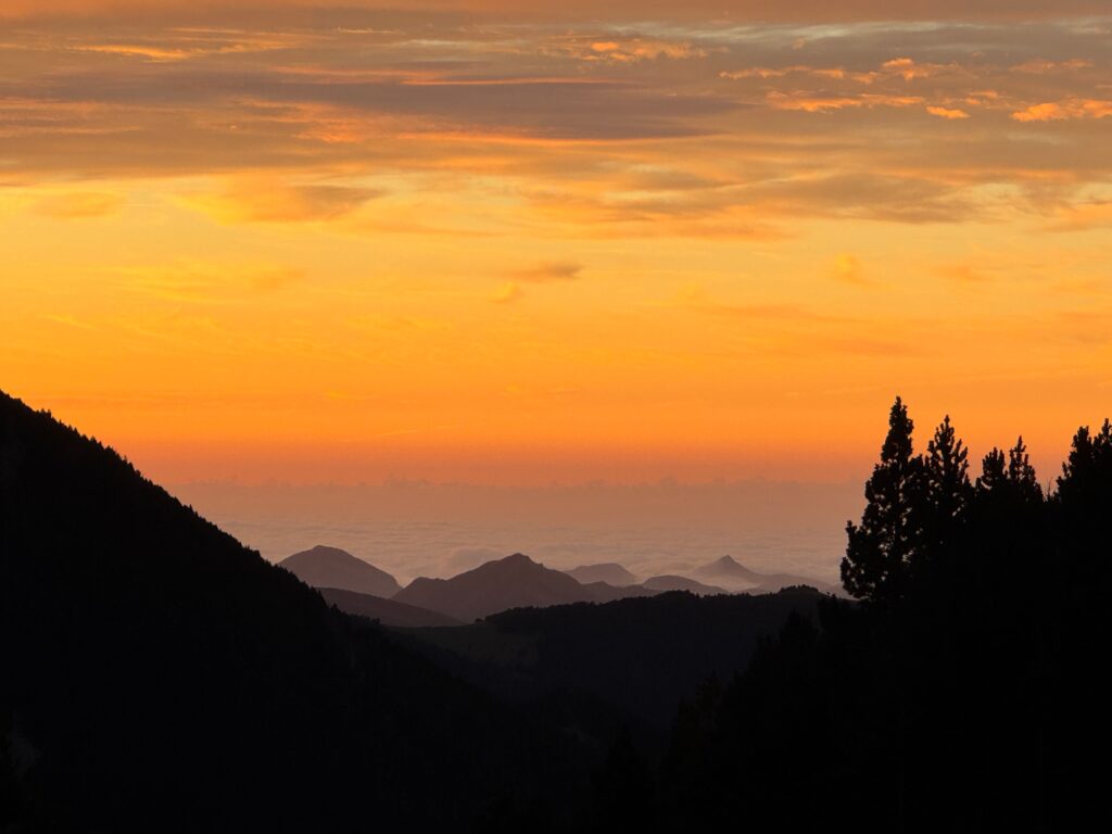Sonnenaufgang auf dem HRP