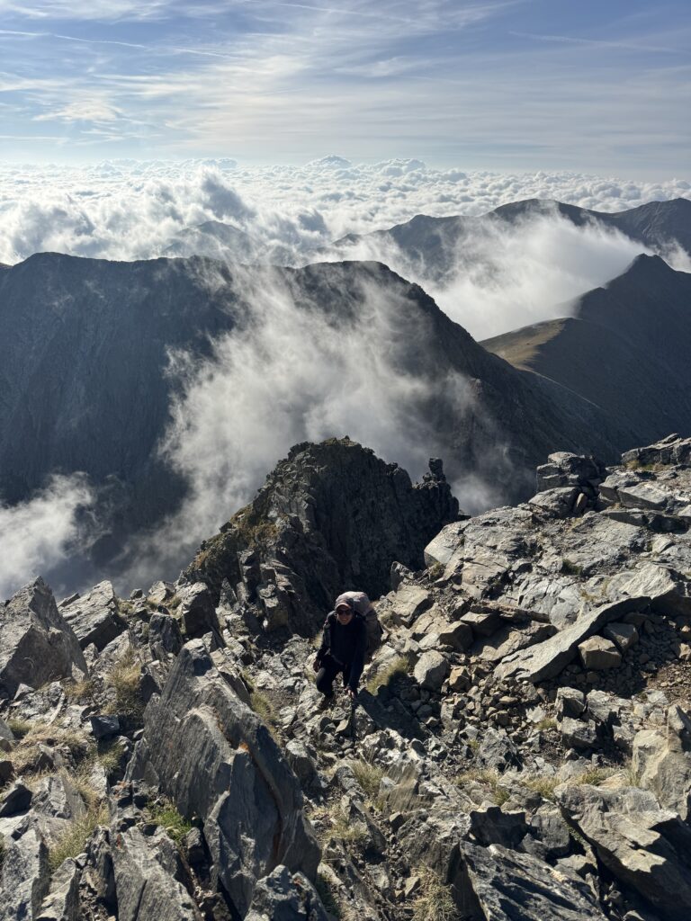 Letzter Aufschwung zum Gipfel des Pic du Canigou