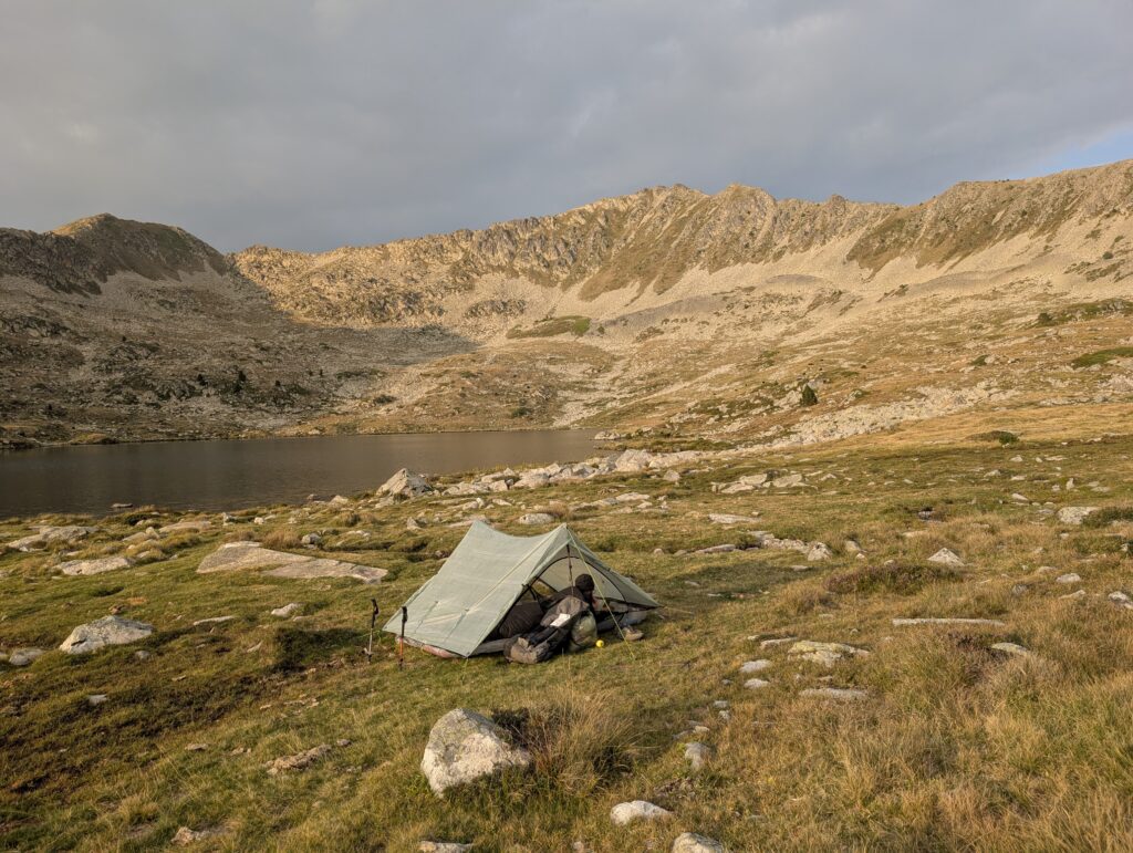 Zeltplatz am Estany Rosari de Baciver