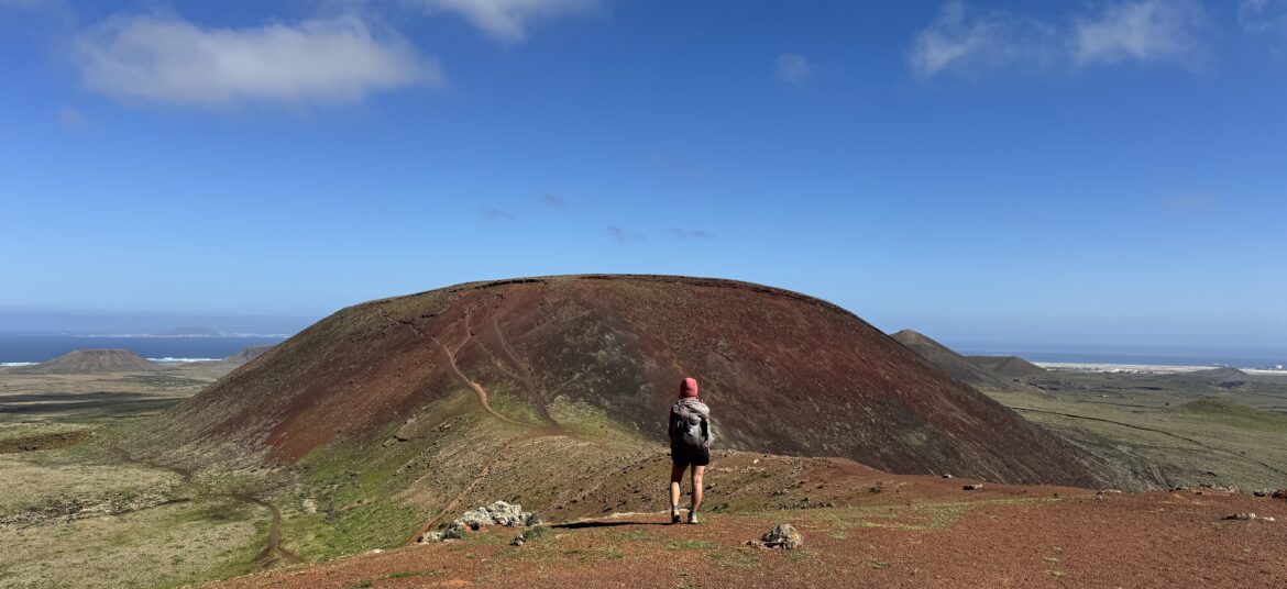 Blick vom Montaña Colorado zurück zum Calderón Hondo