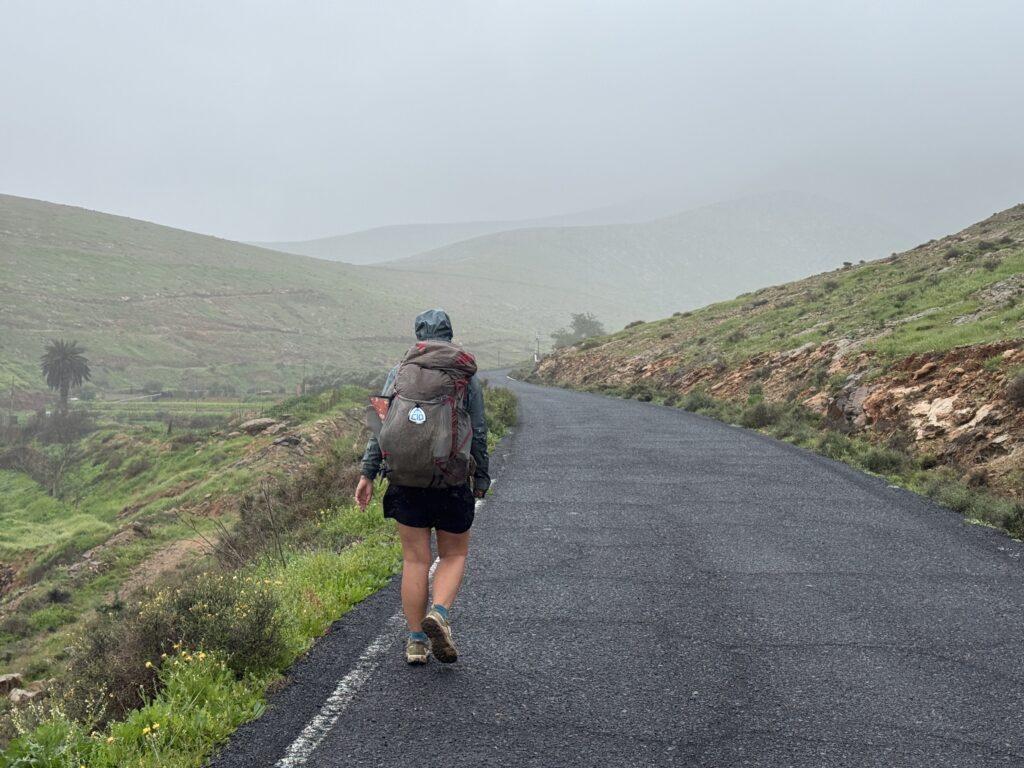 Wind und Regen begleiten uns heute