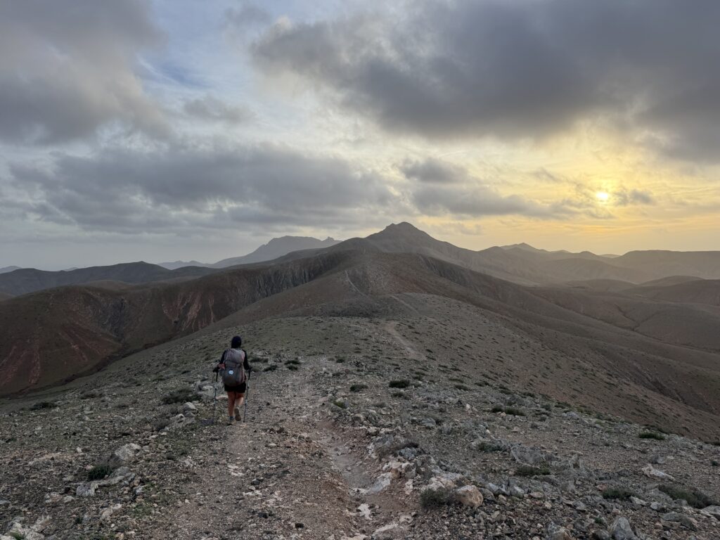 Aufstieg zum Degollada Honda