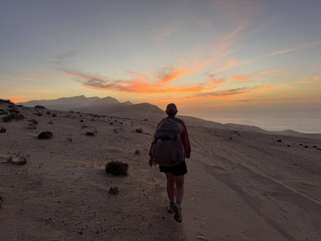 Sonnenuntergang über El Jable