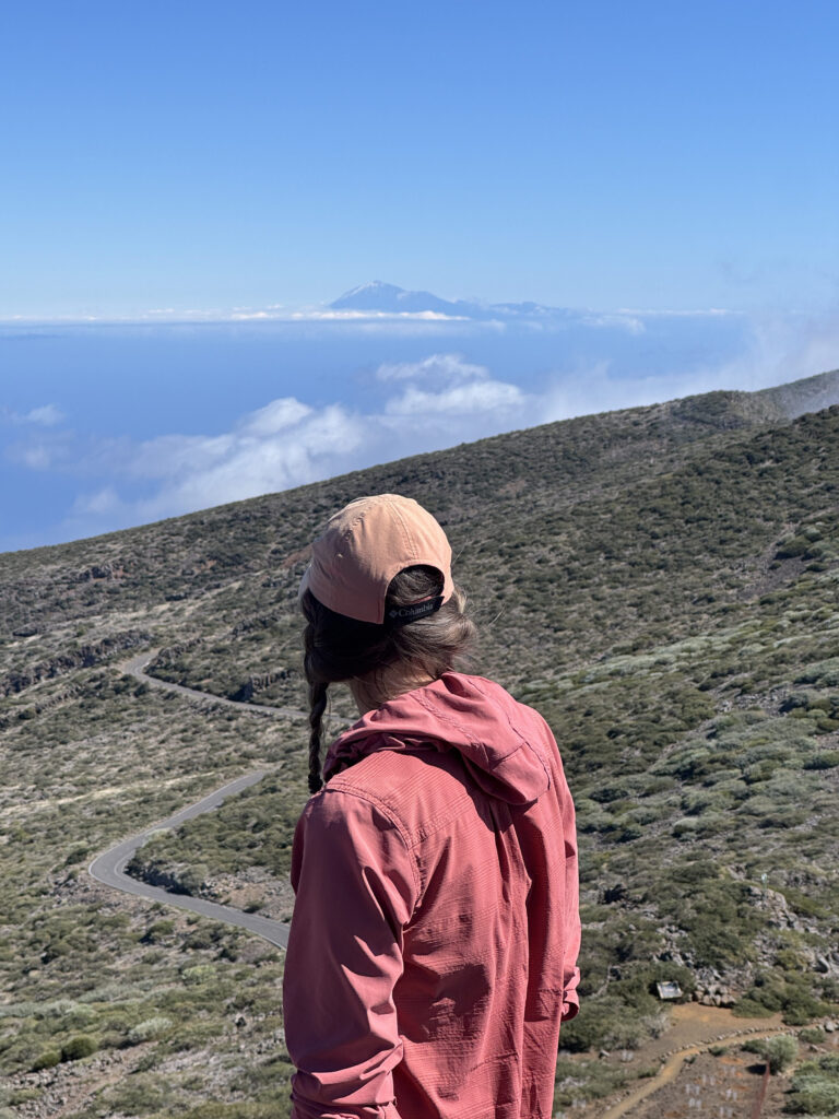 Blick auf Teide vom Pico de la Cruz