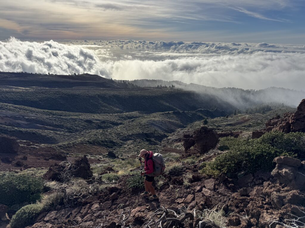 Abstieg vom Roque de los Muchachos