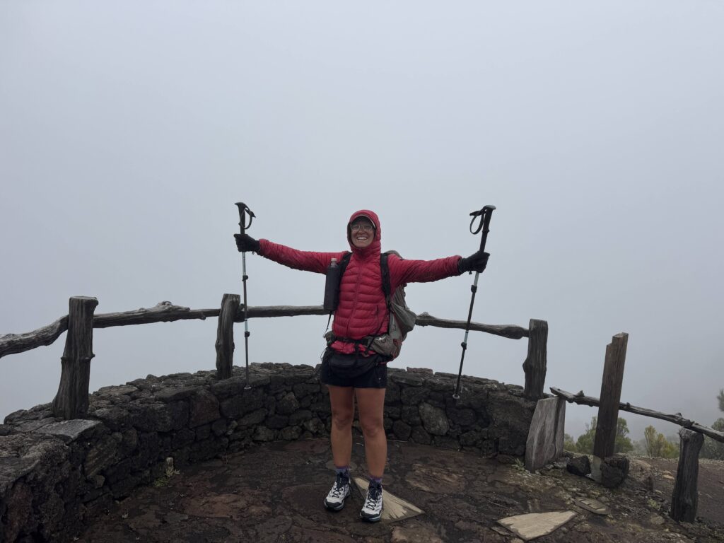 Nicht vorhandene Aussicht am Viewpoint Hoya de Fireba