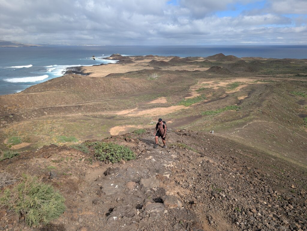 Aufstieg zur Montaña La Caldera