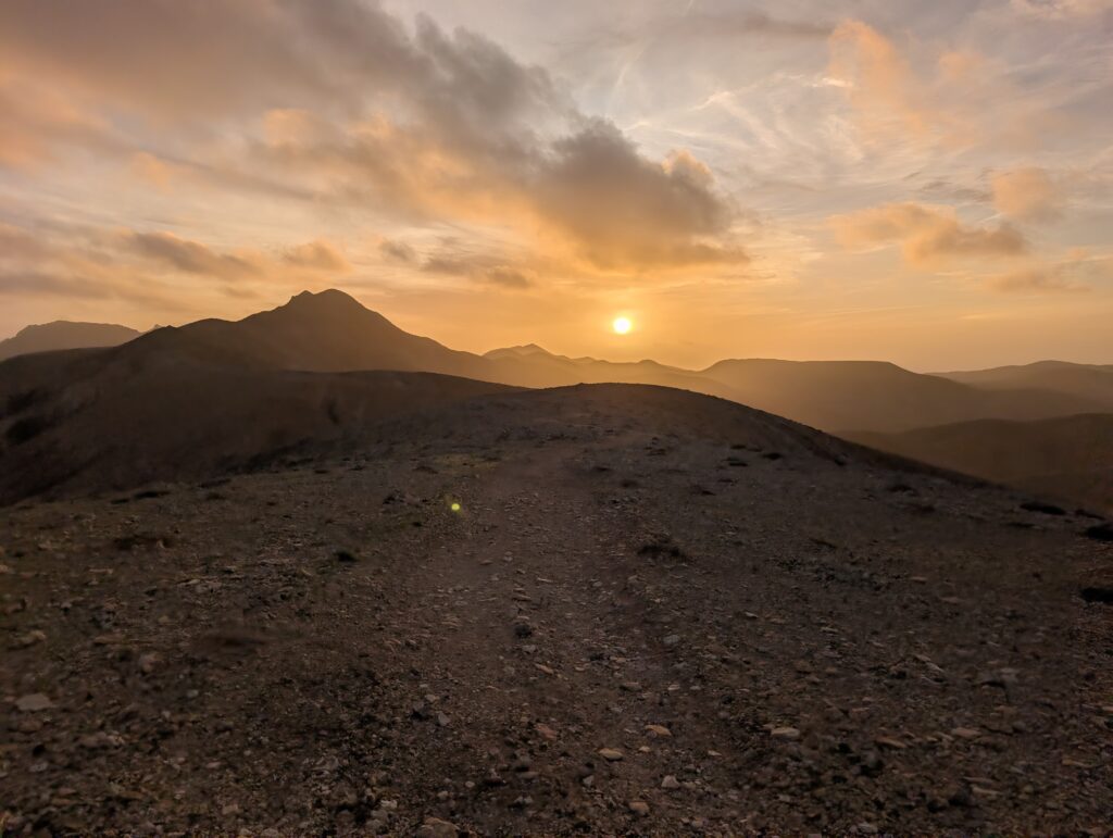 Sonnenuntergang am Filo de Tejeda